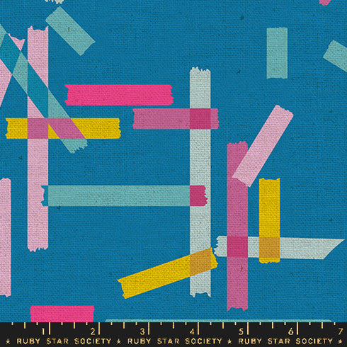 CANVAS Washi Plus Washi Tape in Cerulean RS1106 17L - Ruby Star Society Sold by the Yard